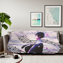 Load image into Gallery viewer, Anime Your Lie in April Sherpa Blanket
