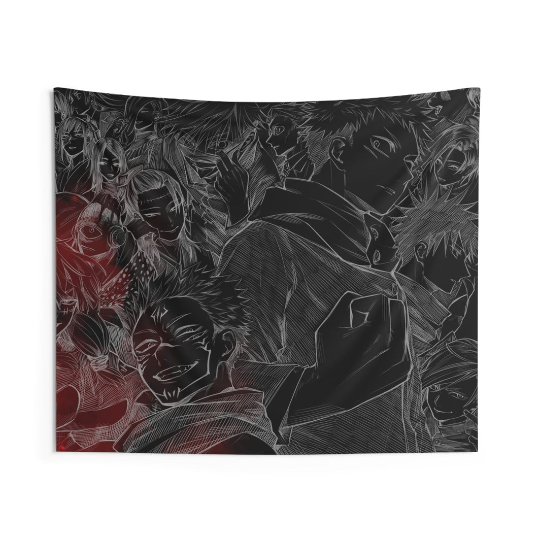 Jujutsu Kaisen Megumi Fushiguro, Nobara Kugisaki, Kento Nanami, Toge Inumaki, Maki Zenin Indoor Wall Tapestry