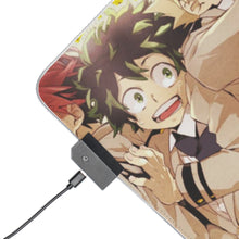 Load image into Gallery viewer, My Hero Academia Izuku Midoriya, Katsuki Bakugou, Tenya Iida RGB LED Mouse Pad (Desk Mat)
