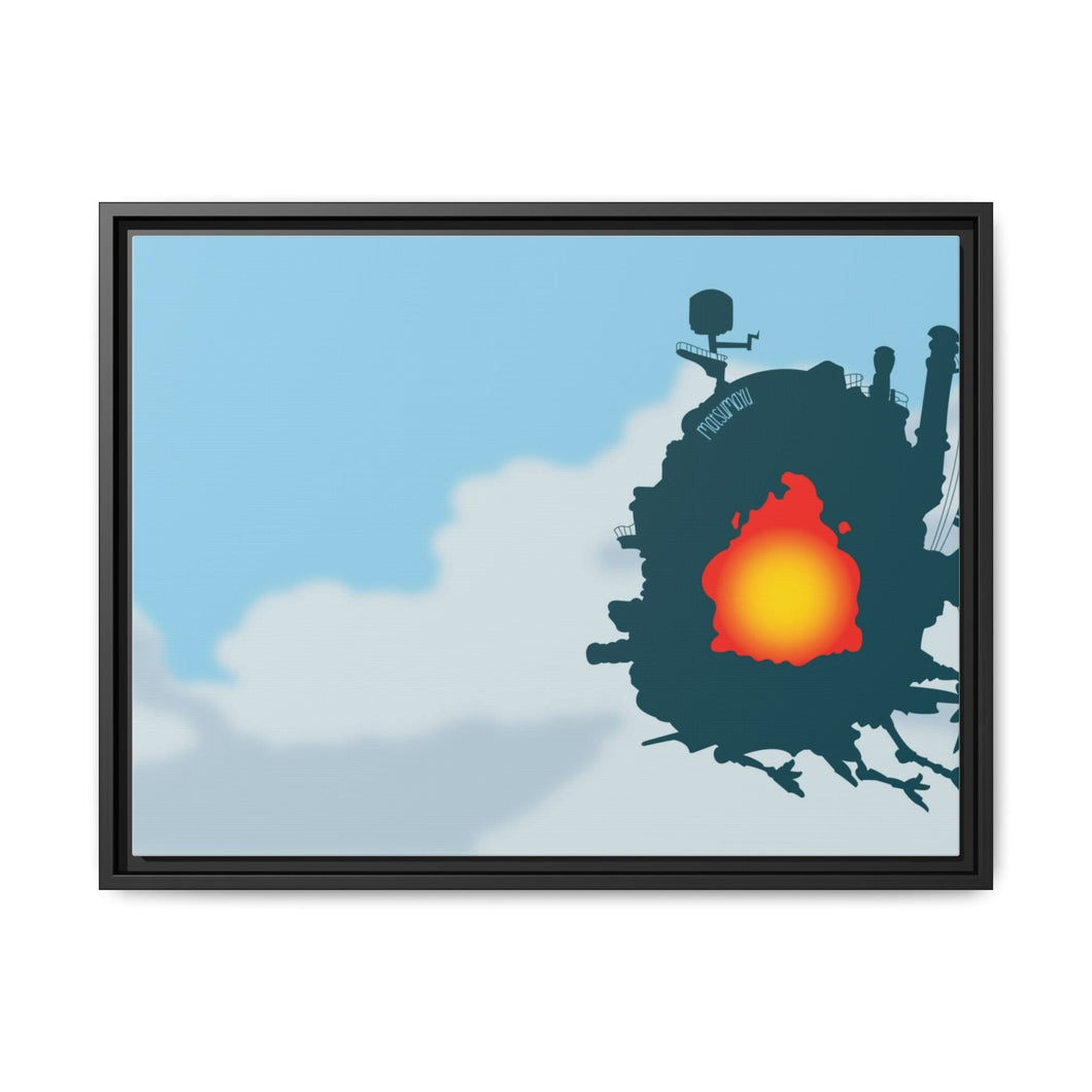 Howl's Moving Castle Canvas Framed Art Print
