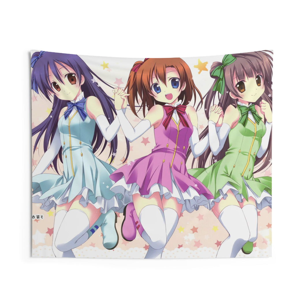 Love Live! Kotori Minami, Umi Sonoda, Honoka Kousaka Indoor Wall Tapestry