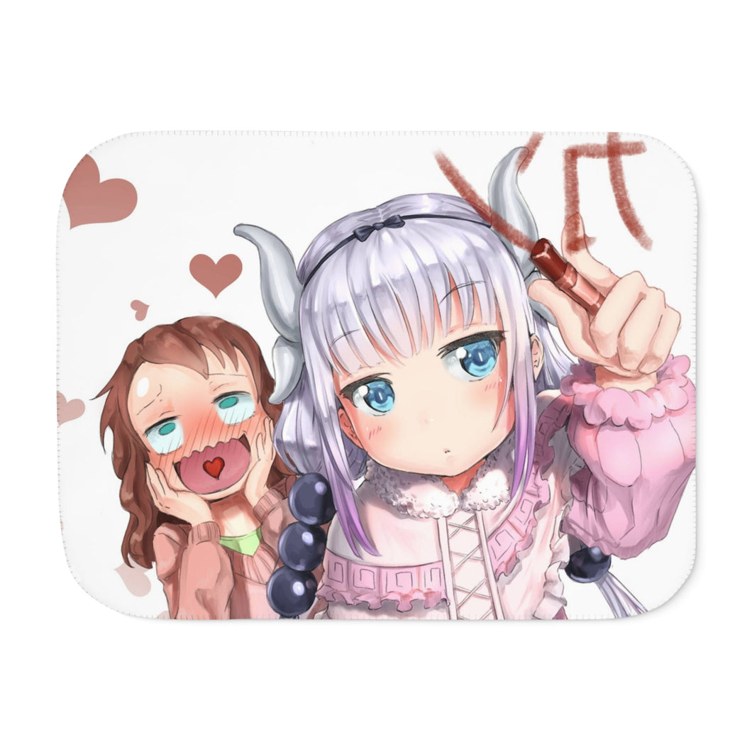 Miss Kobayashi's Dragon Maid Kanna Kamui, Kobayashi San Chi No Maid Dragon, Riko Saikawa Sherpa Blanket