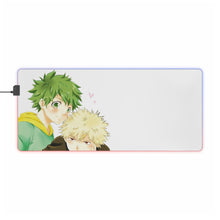 Load image into Gallery viewer, My Hero Academia Izuku Midoriya, Katsuki Bakugou RGB LED Mouse Pad (Desk Mat)
