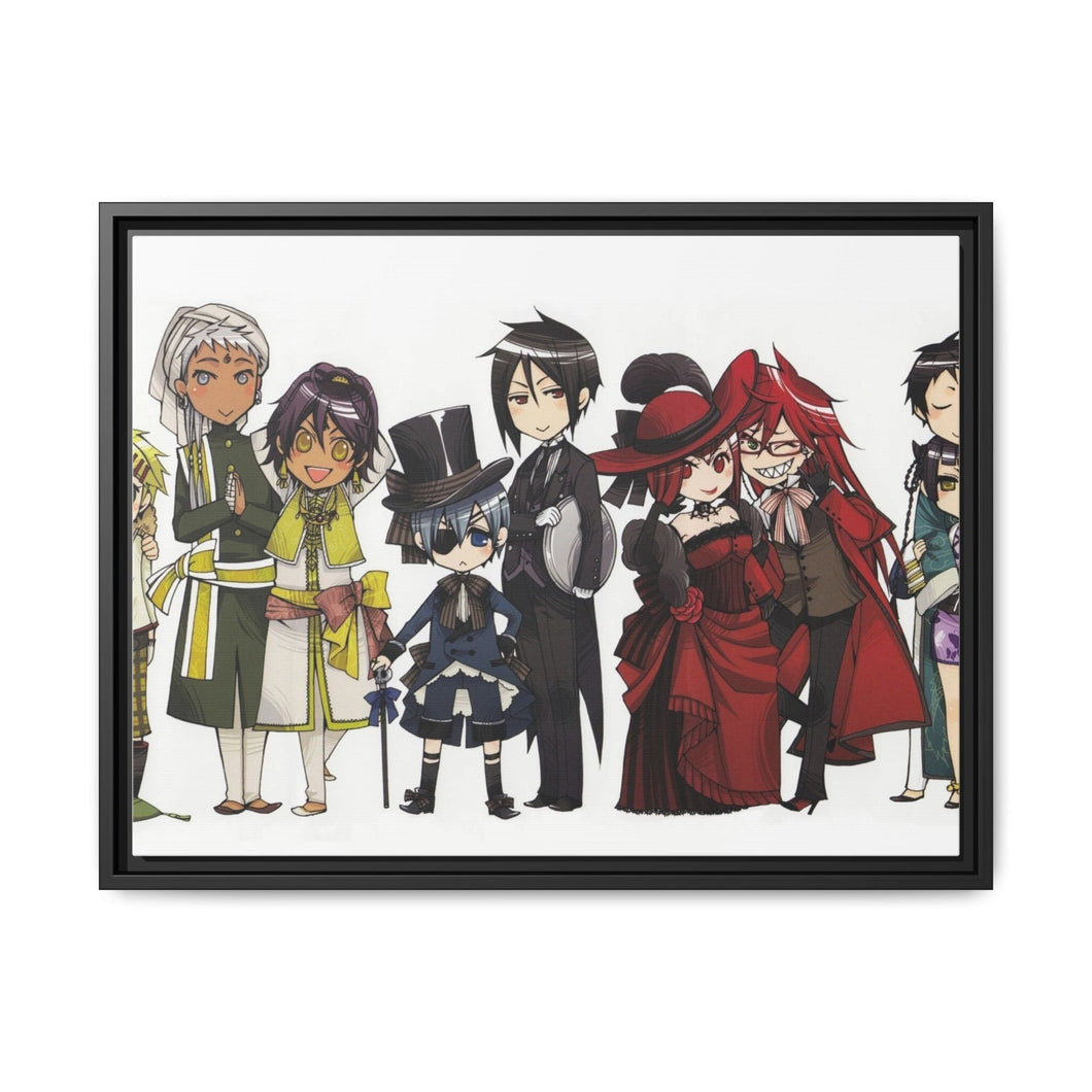 Black Butler Canvas Framed Art Print