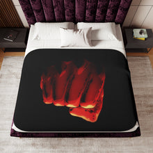 Load image into Gallery viewer, One Punch Man Saitama Sherpa Blanket
