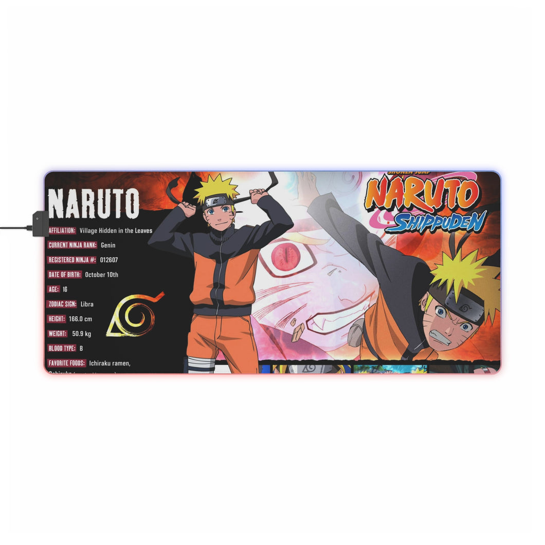 Naruto Uzumaki RGB LED Mouse Pad (Desk Mat)