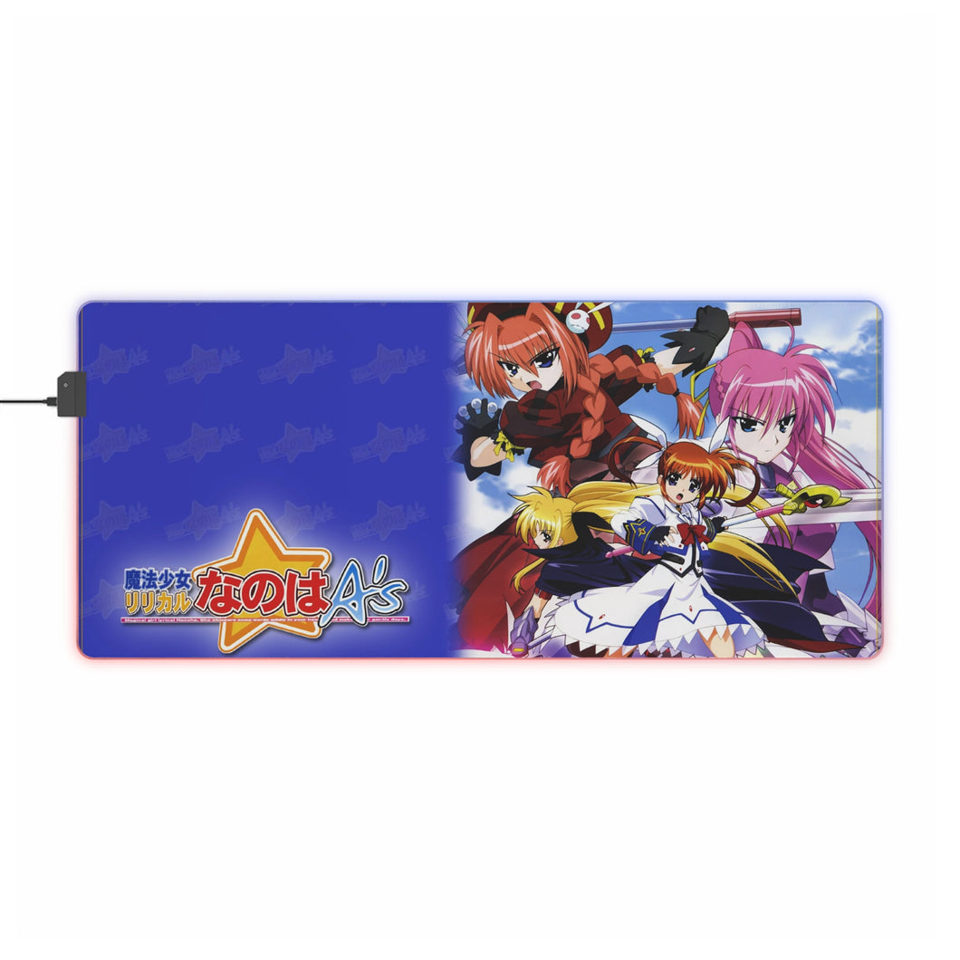 Magical Girl Lyrical Nanoha RGB LED Mouse Pad (Desk Mat)