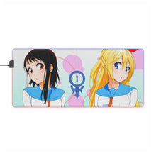 Load image into Gallery viewer, Nisekoi Chitoge Kirisaki, Kosaki Onodera RGB LED Mouse Pad (Desk Mat)
