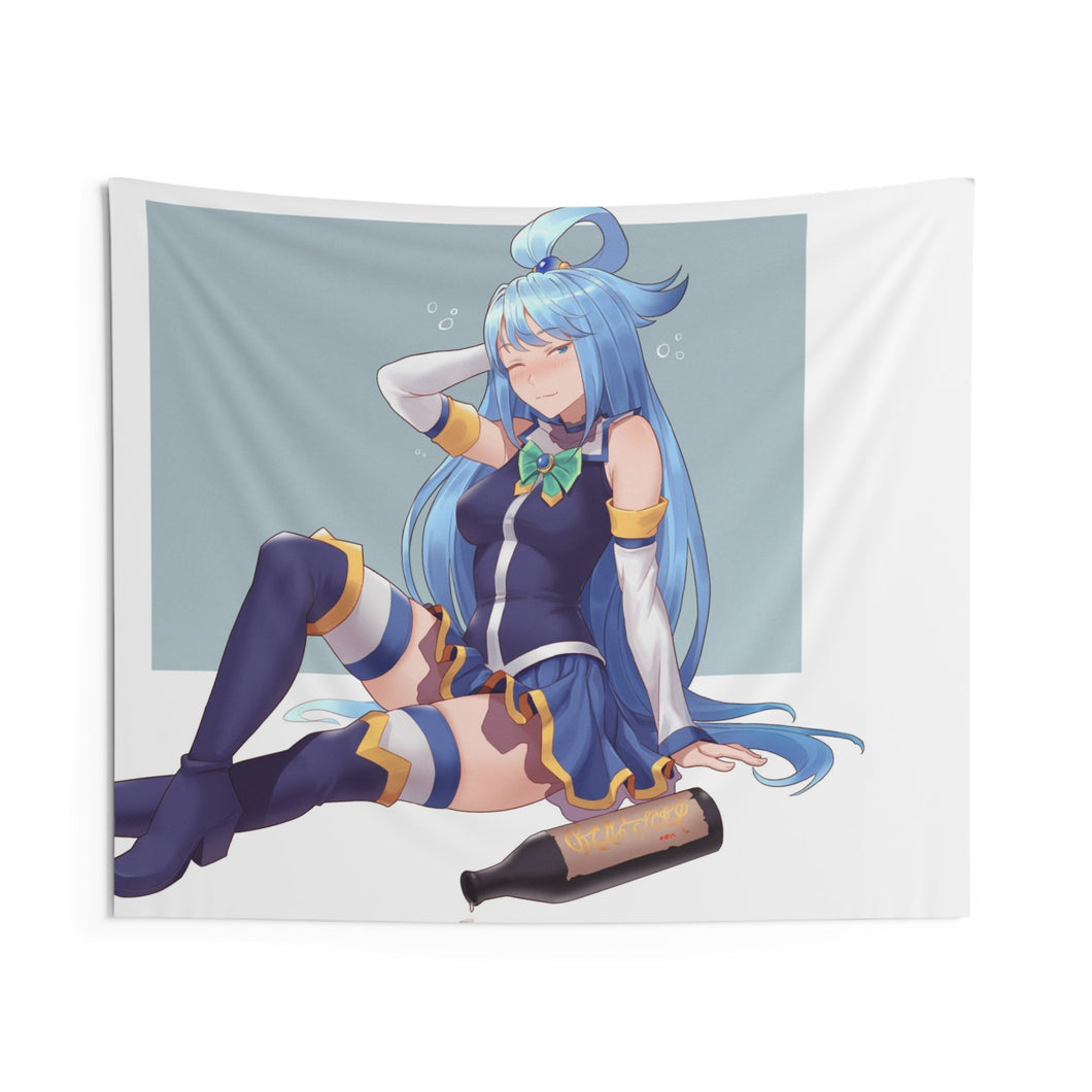 Aqua Indoor Wall Tapestry
