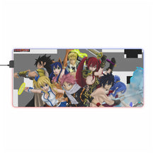 Load image into Gallery viewer, Fairy Tail Natsu Dragneel, Erza Scarlet, Gray Fullbuster, Lucy Heartfilia, Wendy Marvell RGB LED Mouse Pad (Desk Mat)
