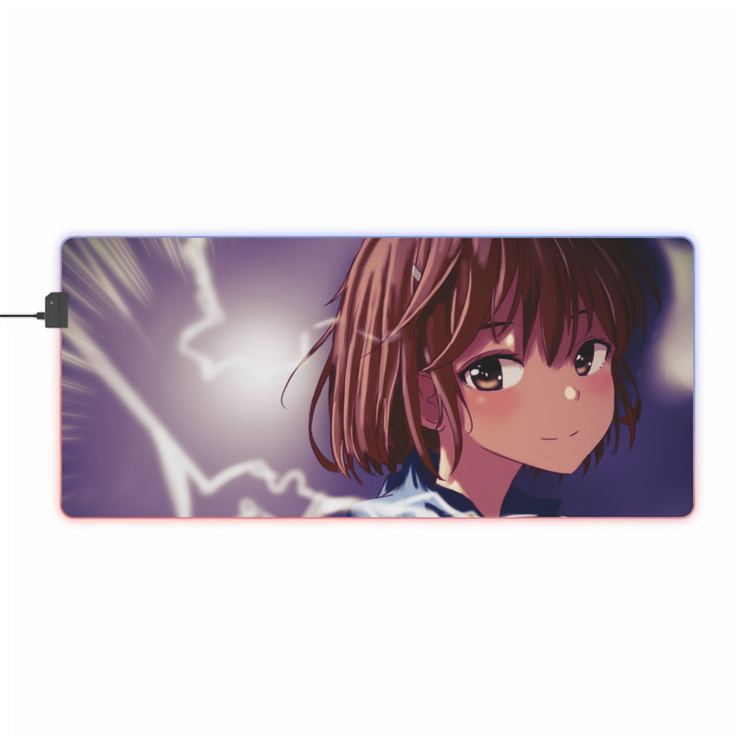 A Certain Magical Index Mikoto Misaka RGB LED Mouse Pad (Desk Mat)