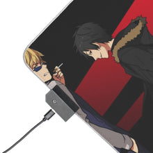 Load image into Gallery viewer, Durarara!! Izaya Orihara, Shizuo Heiwajima, Celty Sturluson, Masaomi Kida, Anri Sonohara RGB LED Mouse Pad (Desk Mat)
