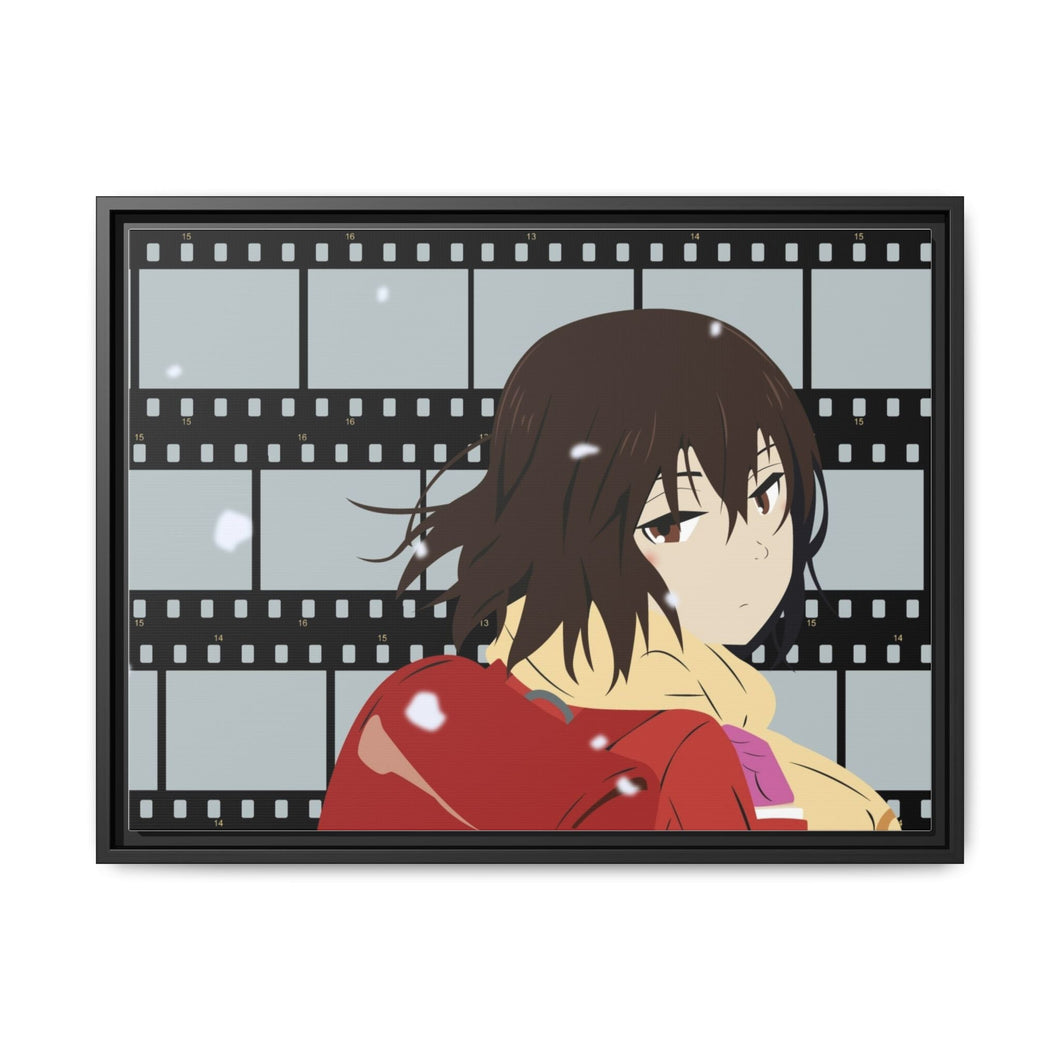 Anime ERASED Canvas Framed Art Print