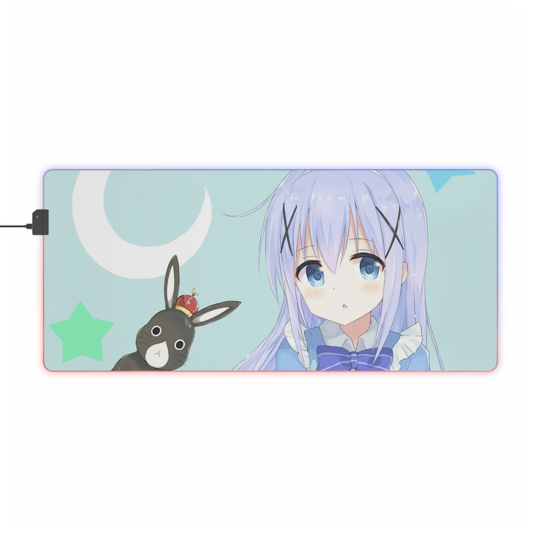 Is The Order A Rabbit? RGB LED Mouse Pad (Desk Mat)