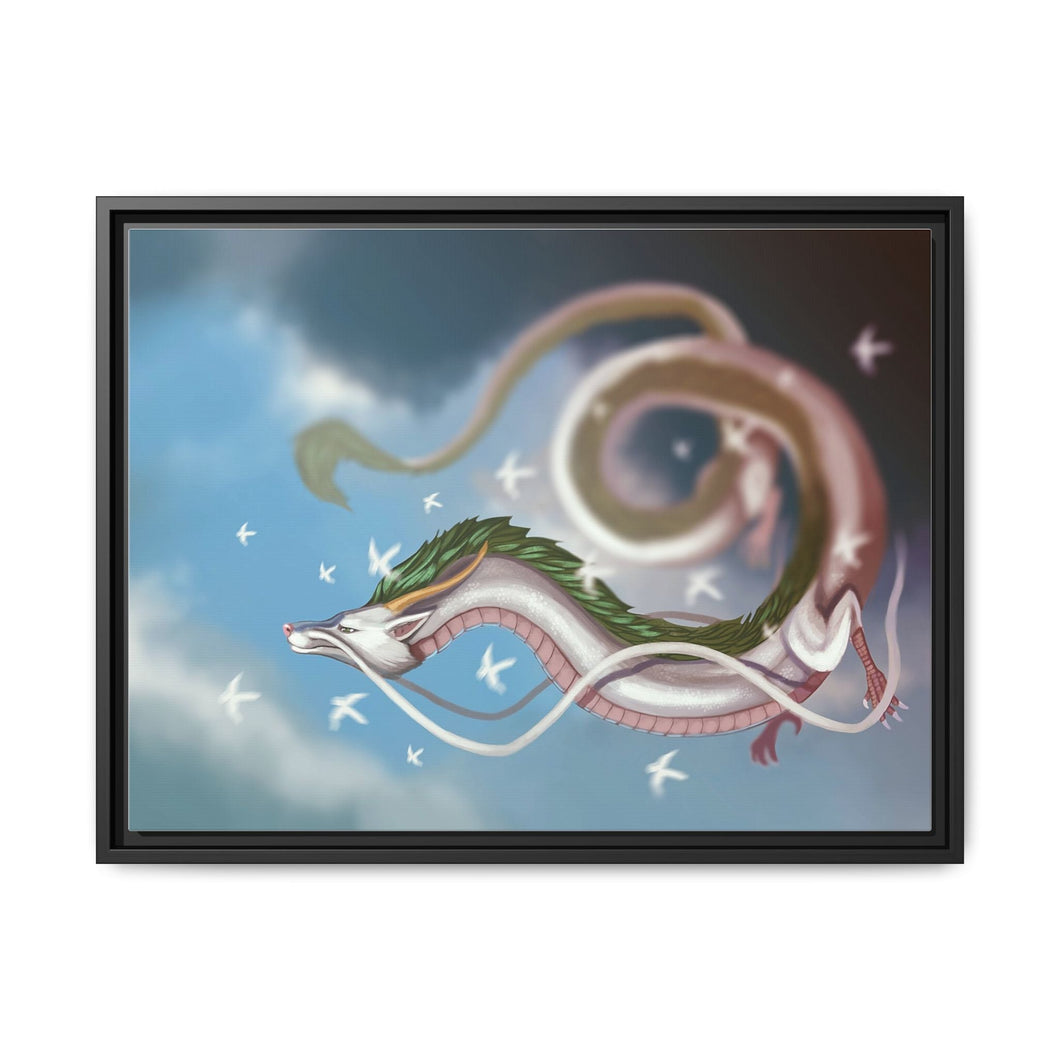 Anime Spirited Away Canvas Framed Art Print