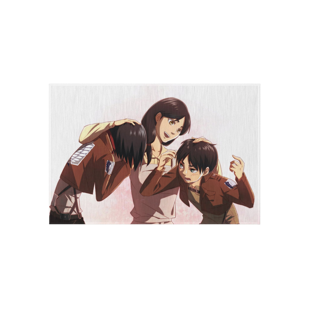 Eren Jäger,Mikasa Ackerman and Carla Yeager Rug