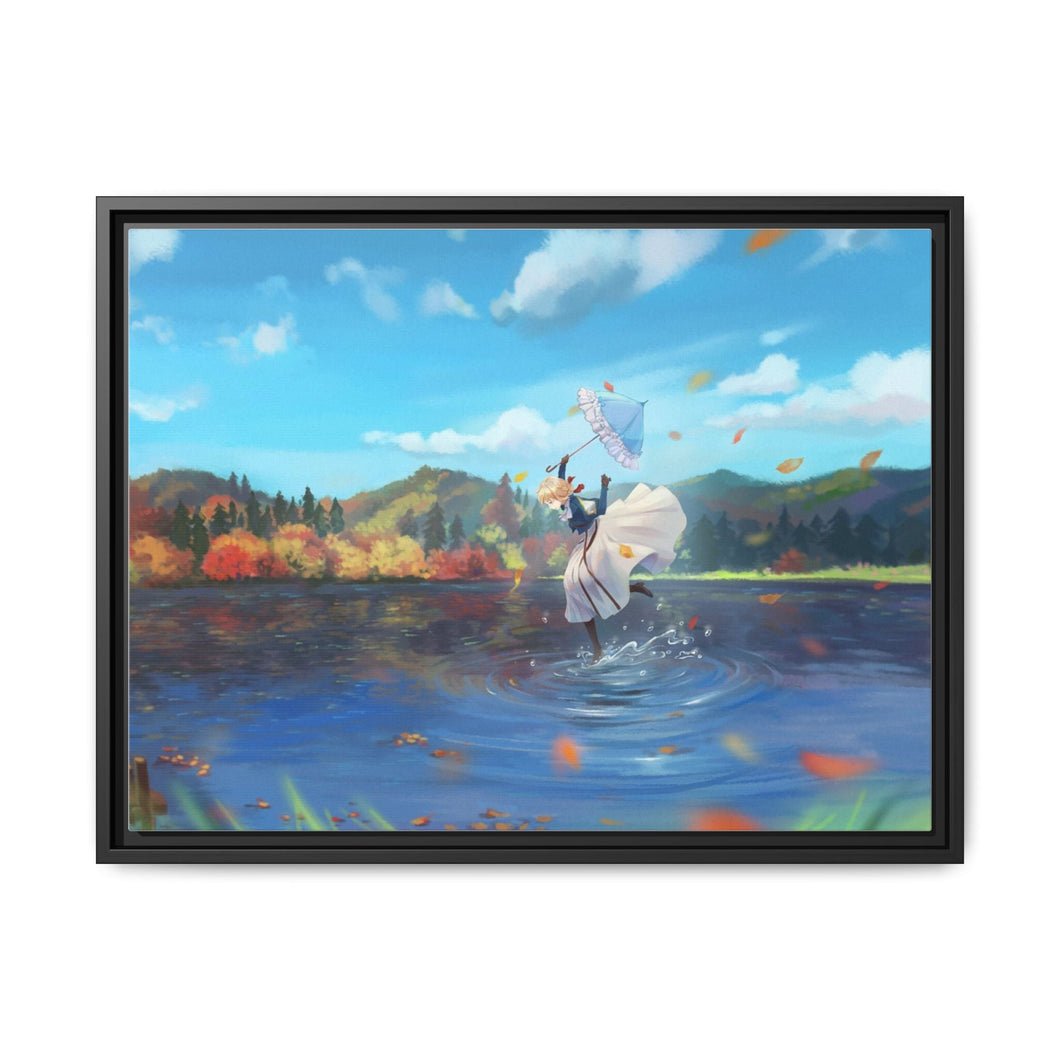 Anime Violet Evergardenr Canvas Framed Art Print