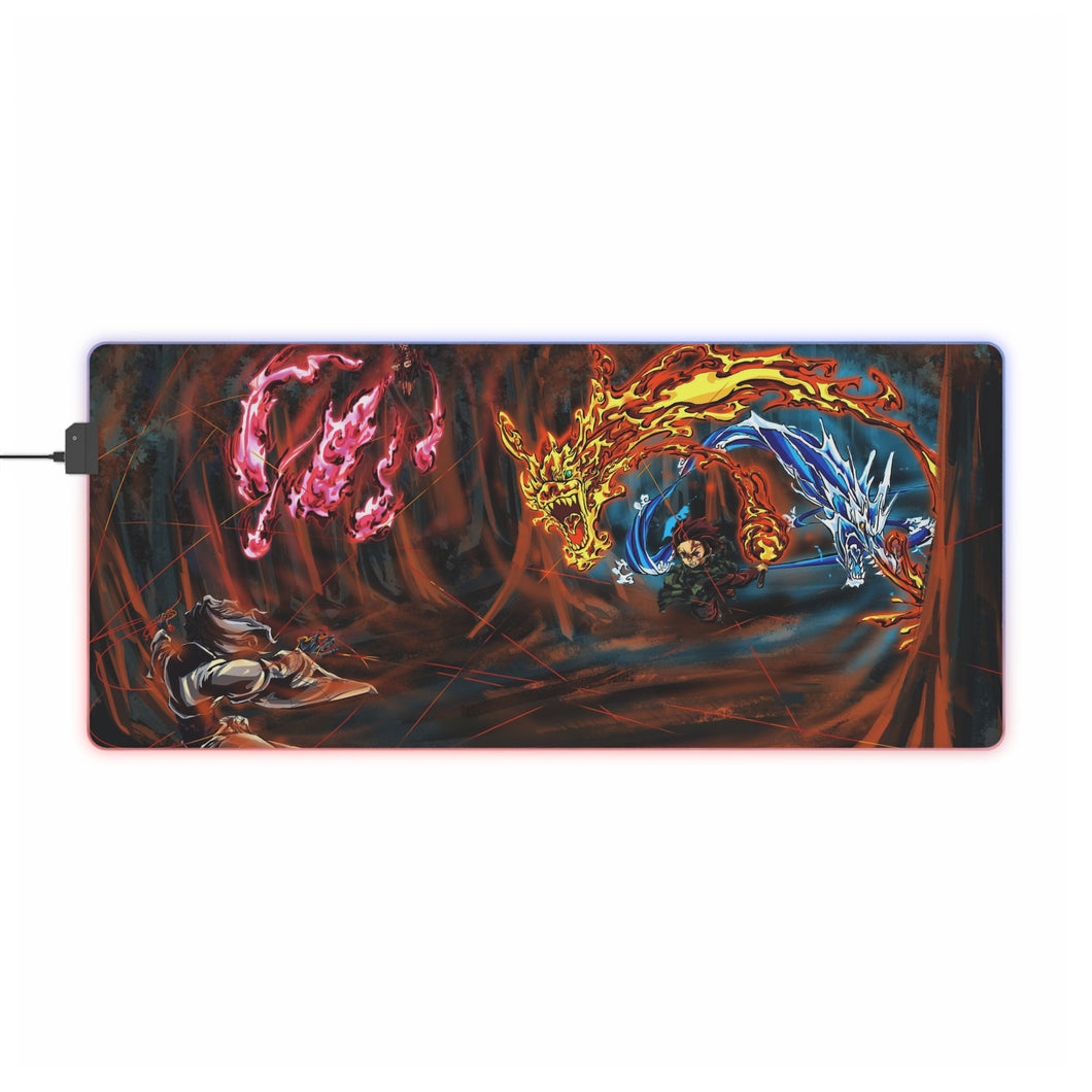 Demon Slayer: Kimetsu No Yaiba RGB LED Mouse Pad (Desk Mat)