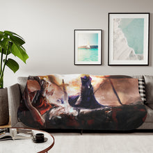 Load image into Gallery viewer, Fate/Apocrypha Artoria and Mordred Sherpa Blanket

