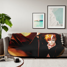 Load image into Gallery viewer, Ichigo Vizard Sherpa Blanket
