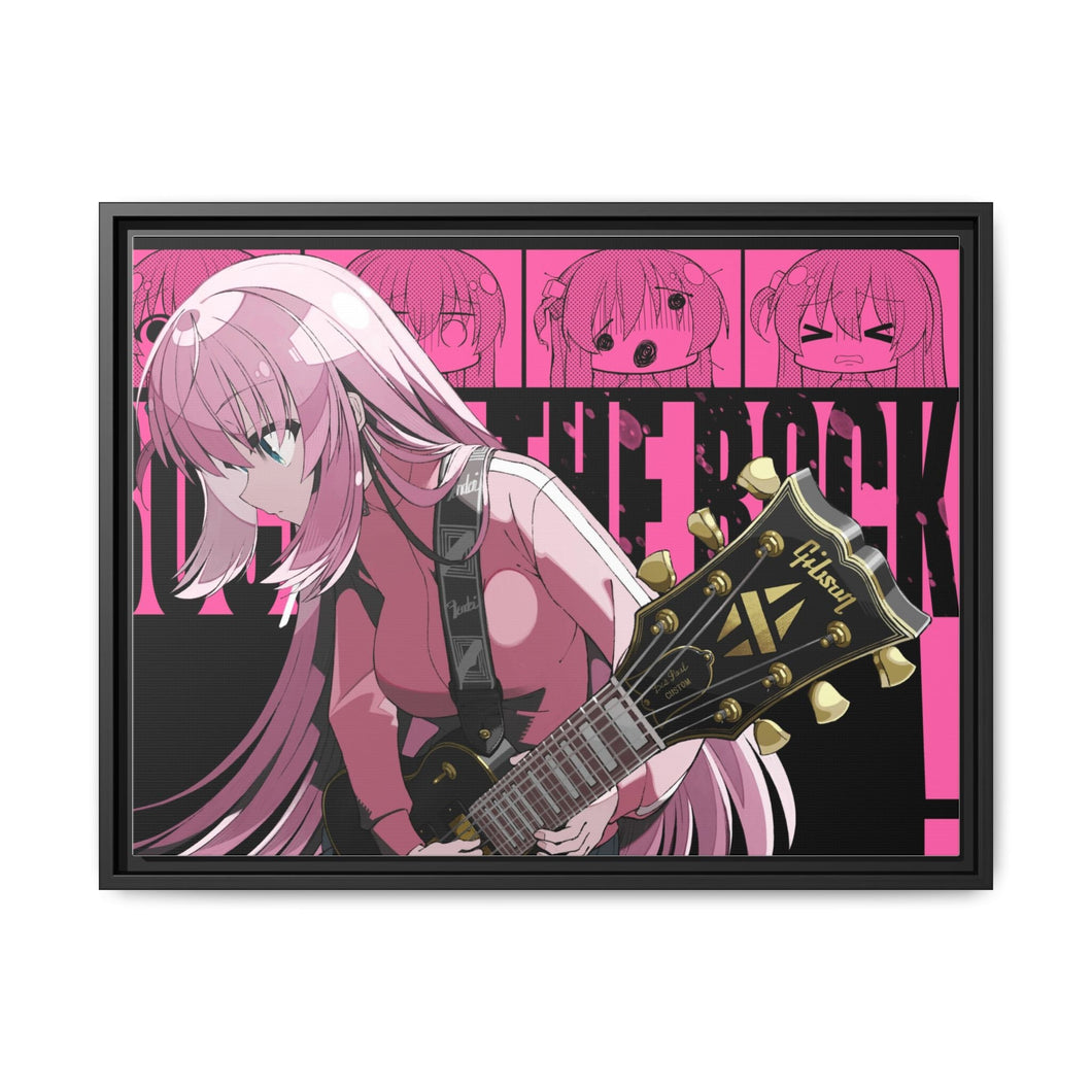 Anime Bocchi the Rock Canvas Framed Art Print
