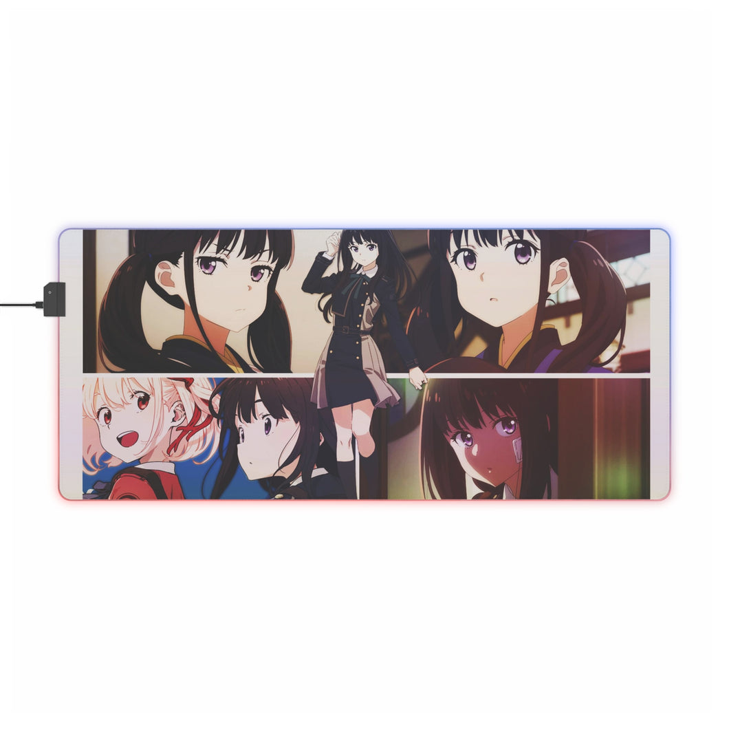 Lycoris Recoil Takina Inoue RGB LED Mouse Pad (Desk Mat)