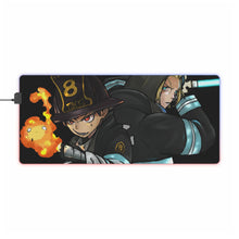 Load image into Gallery viewer, Fire Force Shinra Kusakabe RGB LED Mouse Pad (Desk Mat)
