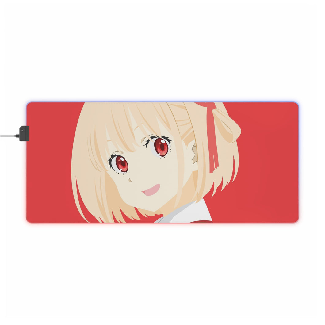Lycoris Recoil Chisato Nishikigi RGB LED Mouse Pad (Desk Mat)