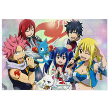 Load image into Gallery viewer, Fairy Tail Natsu Dragneel, Erza Scarlet, Gray Fullbuster, Lucy Heartfilia, Happy Jigsaw Puzzle
