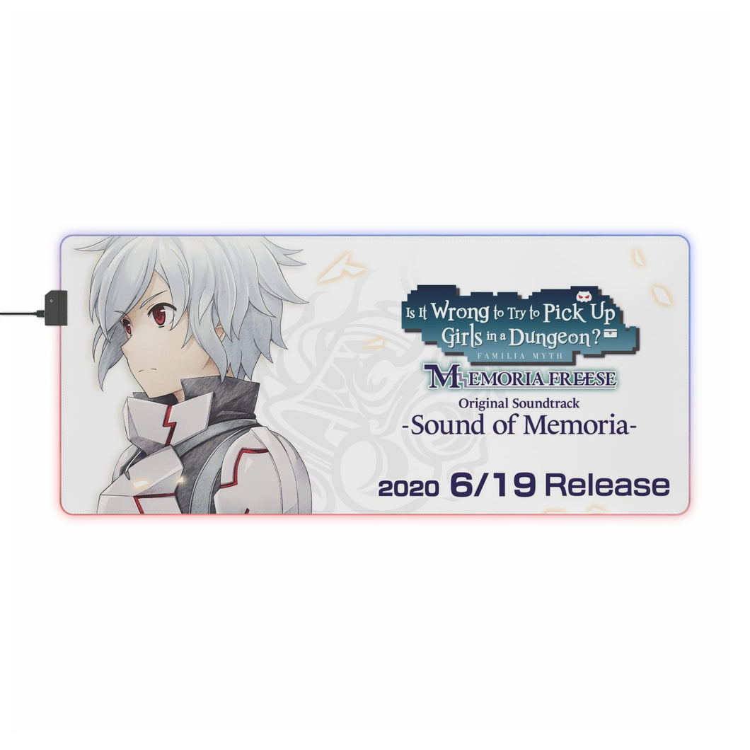 Is It Wrong To Try To Pick Up Girls In A Dungeon? RGB LED Mouse Pad (Desk Mat)
