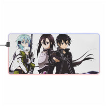 Load image into Gallery viewer, Kirito and Sinon RGB LED Mouse Pad (Desk Mat)
