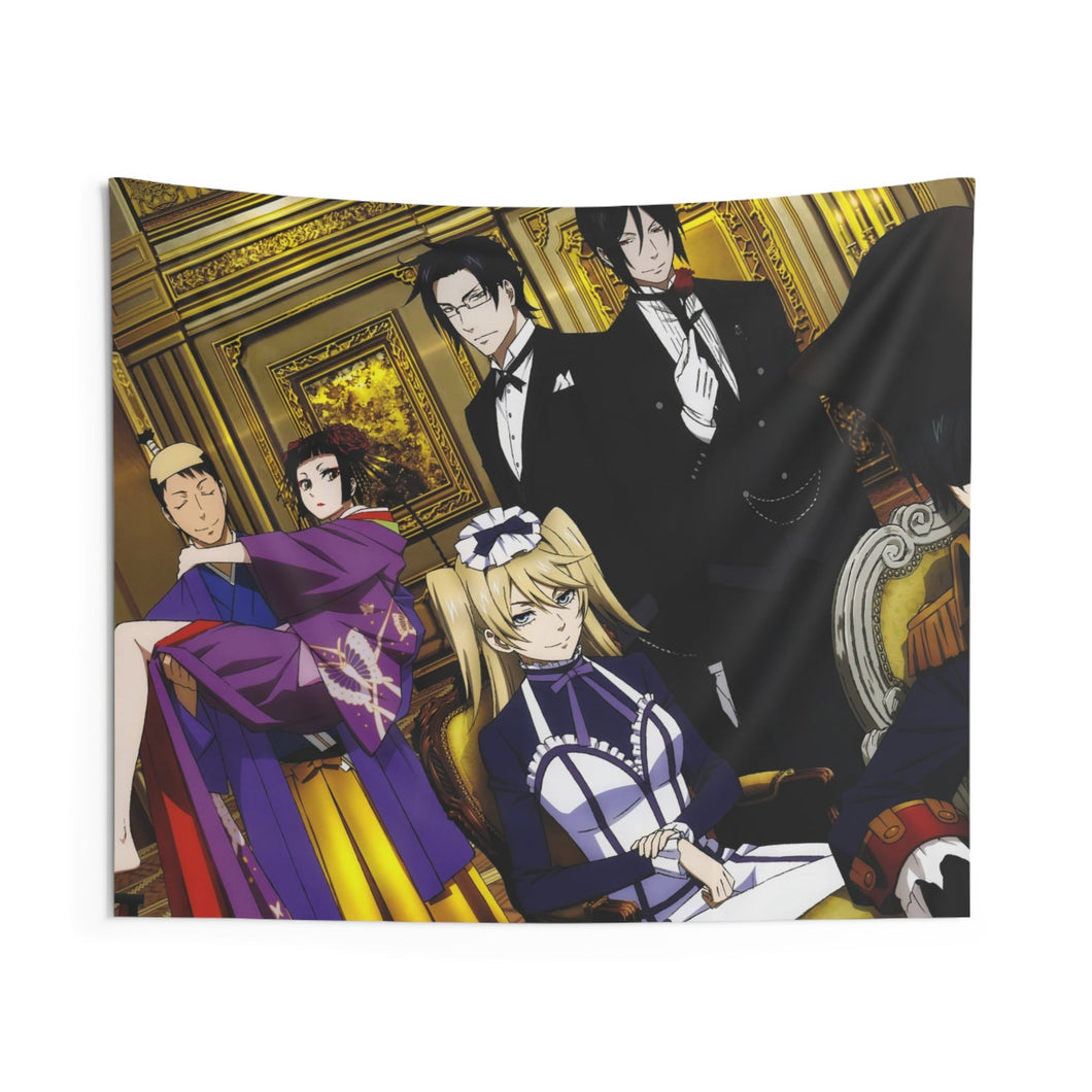 Black Butler Indoor Wall Tapestry