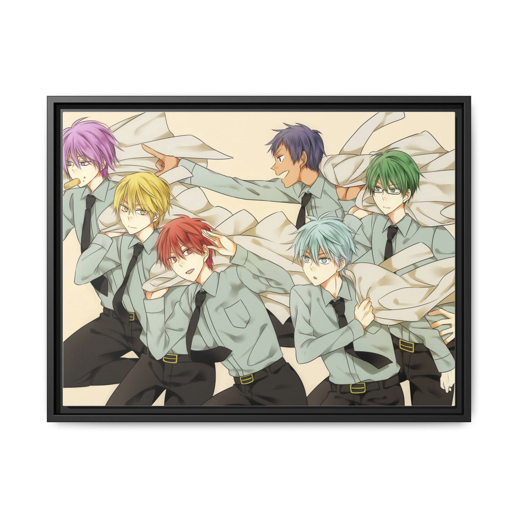 Kuroko's Basketball Tetsuya Kuroko, Daiki Aomine, Atsushi Murasakibara Canvas Framed Art Print