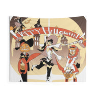 Little Witch Academia Atsuko Kagari, Sucy Manbavaran, Computer Keyboard Pad, Lotte Yanson, Professor Ursula Indoor Wall Tapestry