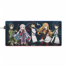 Load image into Gallery viewer, Sword Art Online Kazuto Kirigaya, Asuna Yuuki, Suguha Kirigaya, Yui RGB LED Mouse Pad (Desk Mat)
