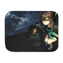 Load image into Gallery viewer, Shinoa, Yu &amp; Yoichi At The Roof Sherpa Blanket
