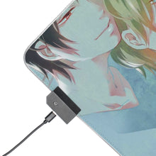 Load image into Gallery viewer, Durarara!! Izaya Orihara, Shizuo Heiwajima RGB LED Mouse Pad (Desk Mat)
