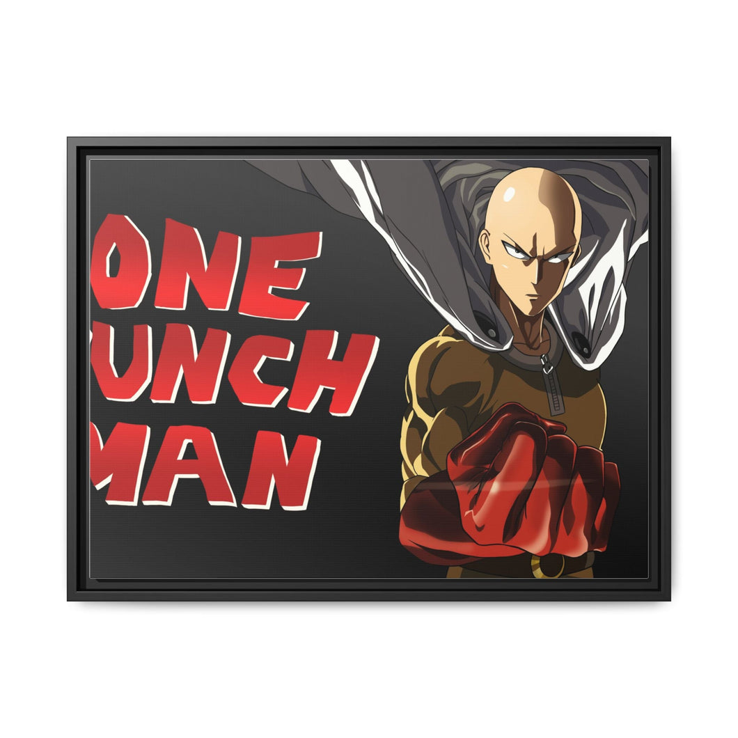Saitama Canvas Framed Art Print