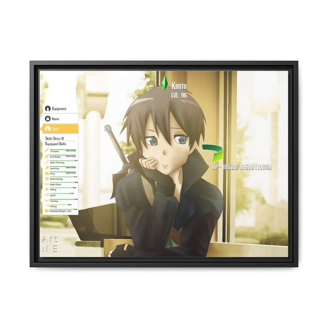 Sword Art Online Canvas Framed Art Print