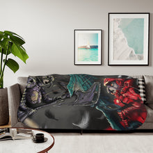 Load image into Gallery viewer, Albedo Vs Shaltear Sherpa Blanket
