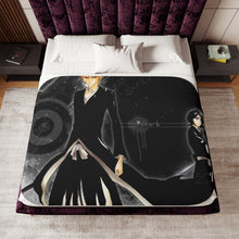 Load image into Gallery viewer, Bleach Ichigo Kurosaki, Rukia Kuchiki Sherpa Blanket
