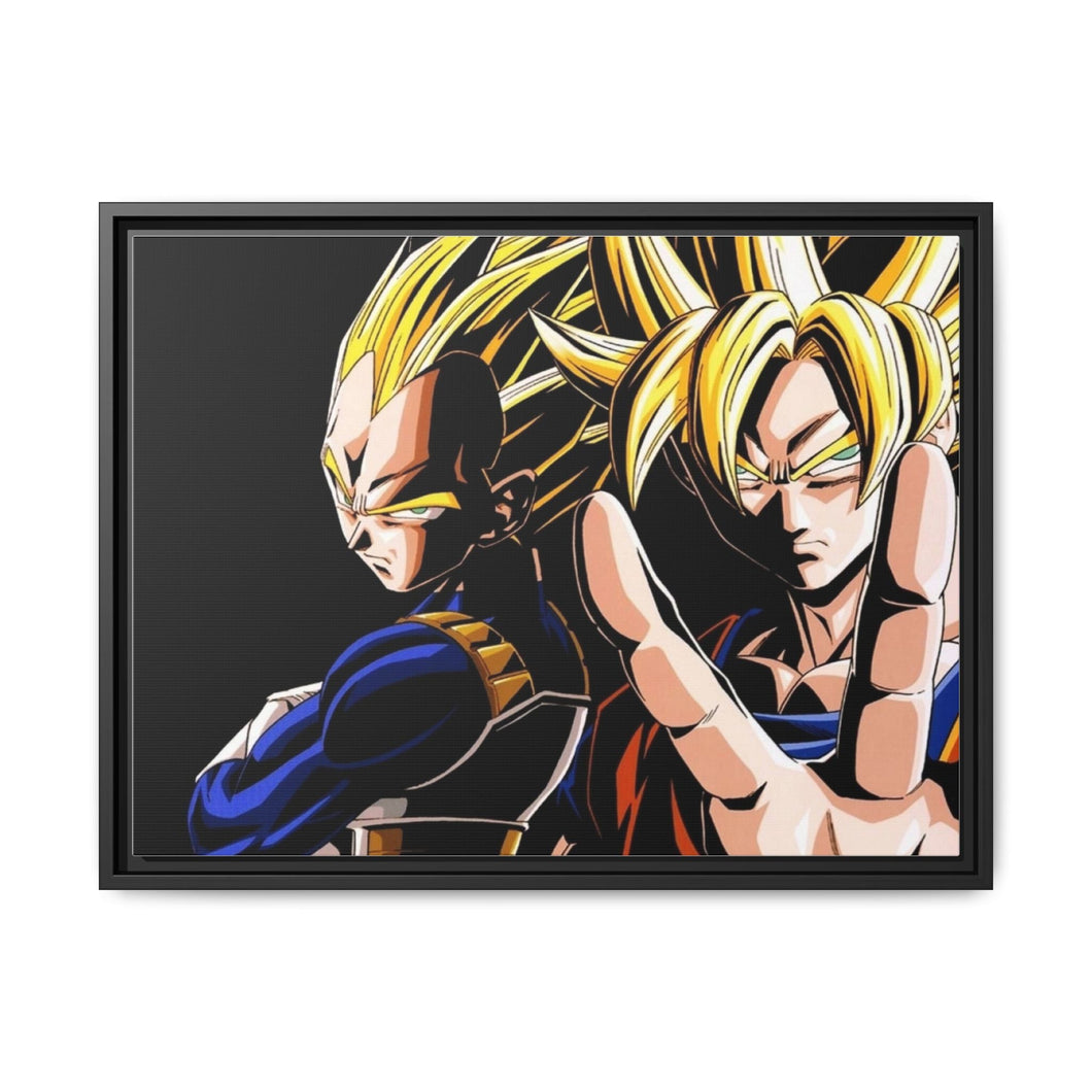 Goku & Vegeta Canvas Framed Art Print
