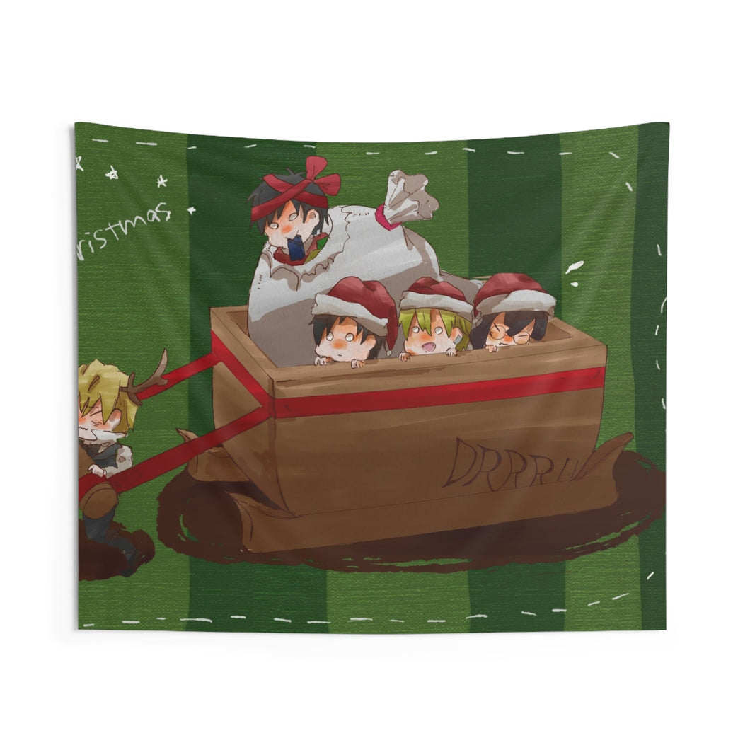 Durarara!! Izaya Orihara, Shizuo Heiwajima, Masaomi Kida, Anri Sonohara Indoor Wall Tapestry