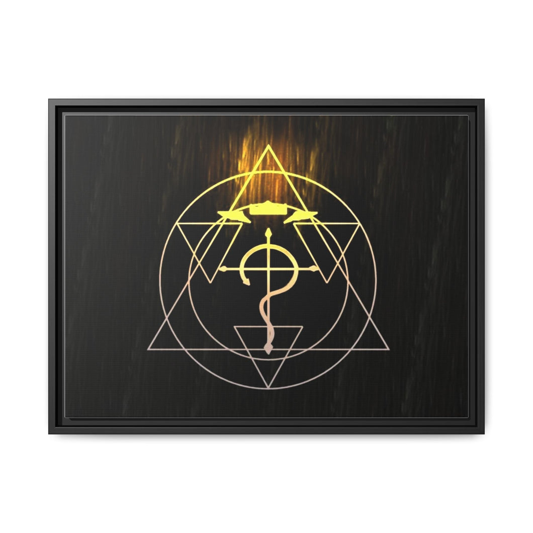 Anime FullMetal Alchemist Canvas Framed Art Print