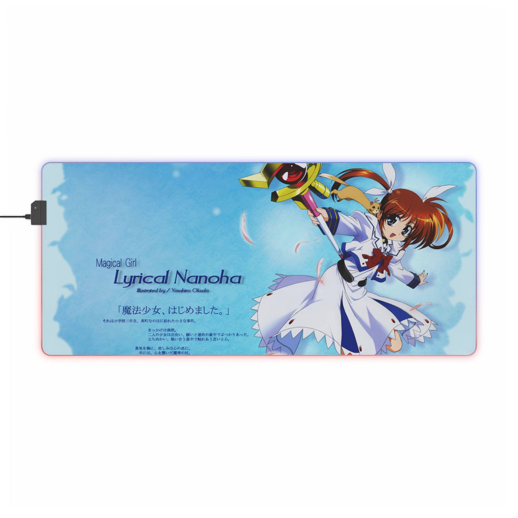 Magical Girl Lyrical Nanoha RGB LED Mouse Pad (Desk Mat)