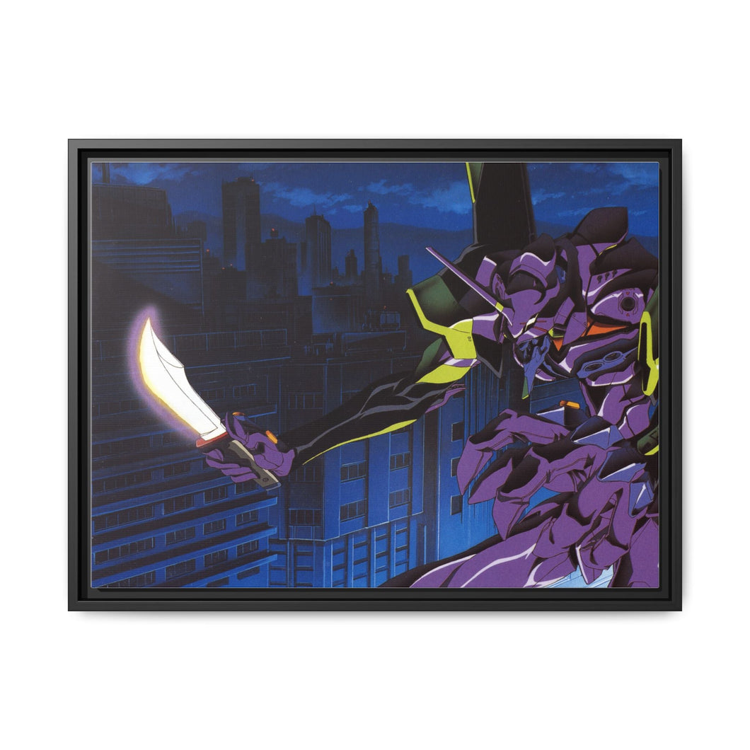 Anime Neon Genesis Evangelion Canvas Framed Art Print