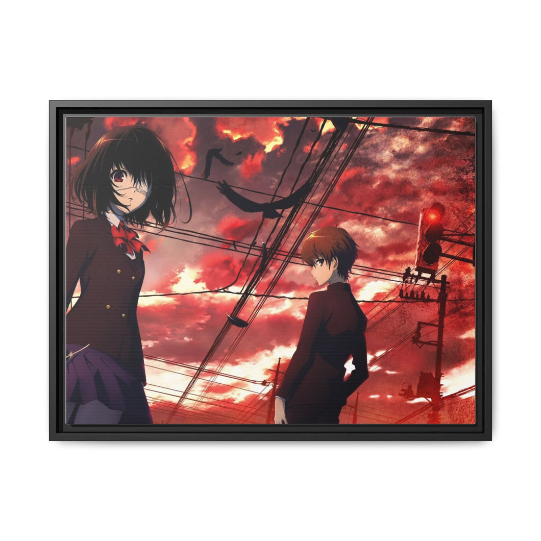Mei and Kouichi Canvas Framed Art Print