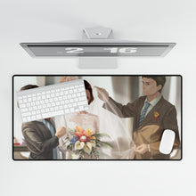 Load image into Gallery viewer, Mum and Dad Helping to put on their Daughters Wedding Veil Mouse Pad (Desk Mat)
