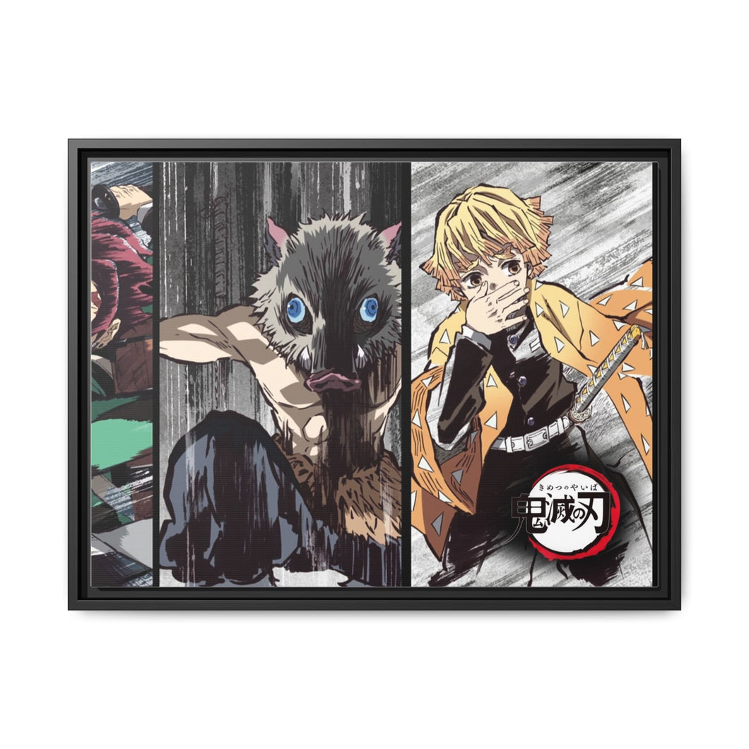 Demon Slayer: Kimetsu no Yaiba Canvas Framed Art Print