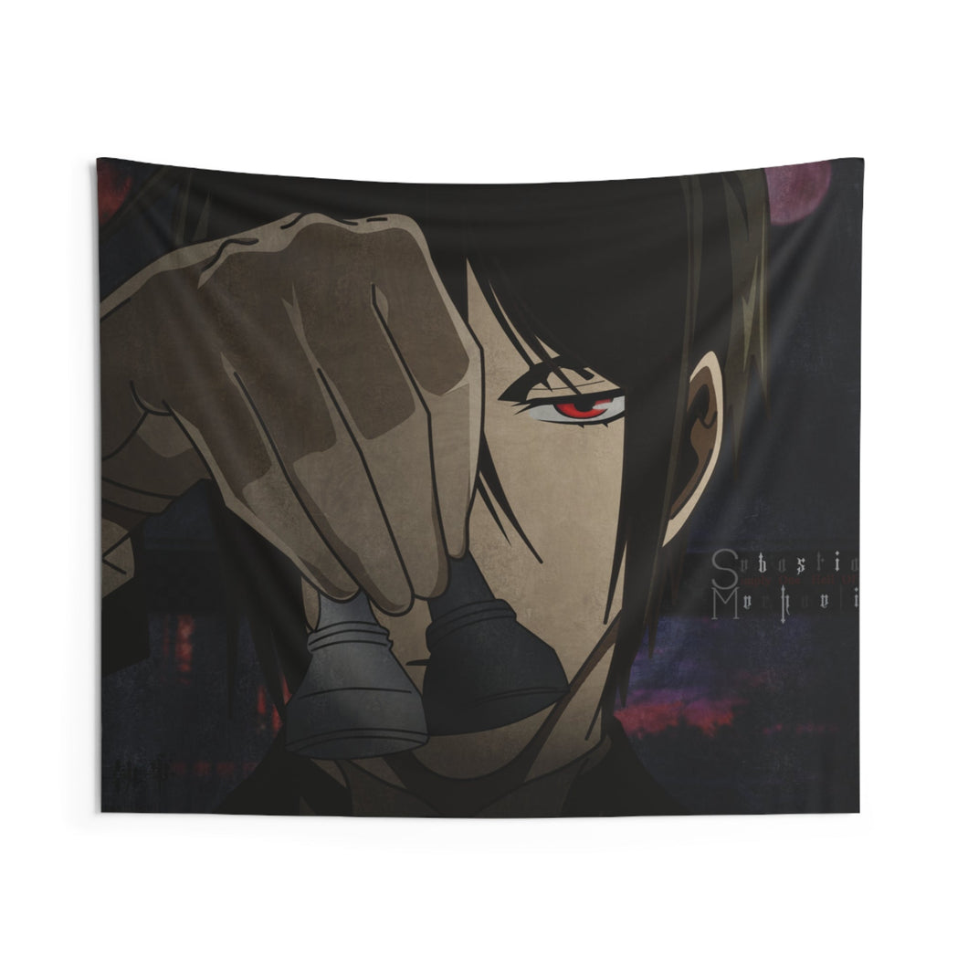 Black Butler Indoor Wall Tapestry